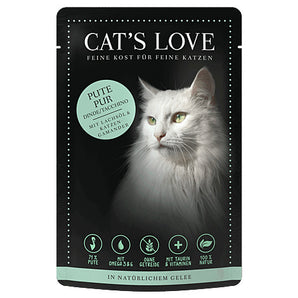 Cat's Love ADULT PUTE PUR mit Lachsöl & Katzengamander