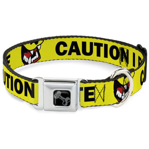 Buckle-Down Hundehalsband "CAUTION:Yellow/Black"