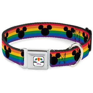 Buckle-Down Hundehalsband "Mickey Mouse:Rainbow Pride Flag"