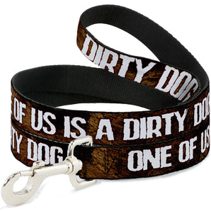 Buckle-Down Führleine "ONE OF US IS A DIRTY DOG"