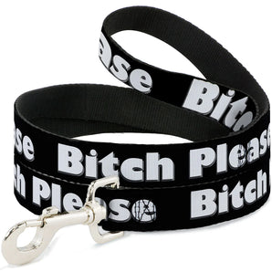 Buckle-Down Führleine "BITCH PLEASE: Black/White"