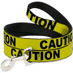 Buckle-Down Führleine "CAUTION: Yellow/Black"