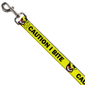 Buckle-Down Führleine "CAUTION I BITE"