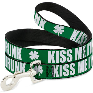 Buckle-Down Führleine "KISS ME I'M DRUNK"
