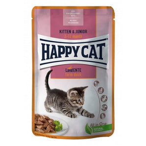 Happy Cat Meat in Sauce Kitten & Junior Land-Ente