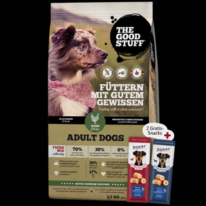 The Goodstuff Dog Adult Huhn+ 2 Gratis-Snacks
