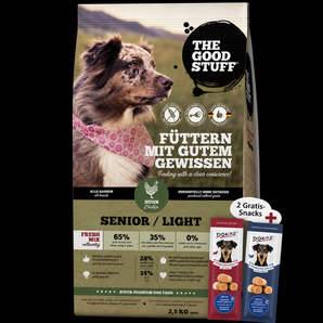 The Goodstuff Dog Senior & Adult Light Huhn+ 2 Gratis-Snacks