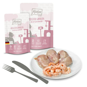 MjAMjAM Quetschies leckere köstliche Garnelen an saftigem Hühnchen