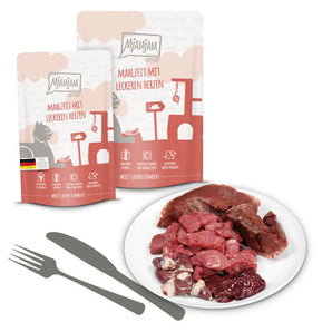 MjAMjAM Quetschies leckere Mahlzeiten Mahlzeit mit leckeren Herzen