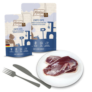 MjAMjAM Quetschies purer Fleischgenuss zarte Ente pur