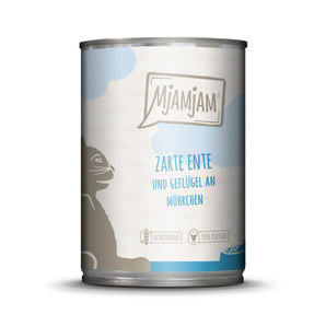 MjAMjAM leckere Mahlzeiten zarte Ente & Geflügel an leckeren Möhrchen