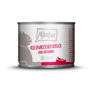 MjAMjAM leckere Mahlzeiten kulinarischer Hirsch und Truthahn an frischen Cranberries