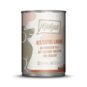 MjAMjAM leckere Mahlzeiten herzhaftes Lamm an gekochtem Reis mit frischen Tomaten