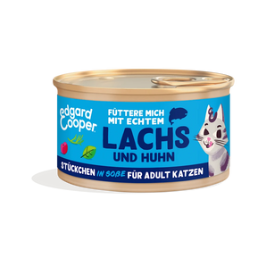 Edgard & Cooper Katze Stückchen in Sauce Lachs & Huhn mit Cranberrys