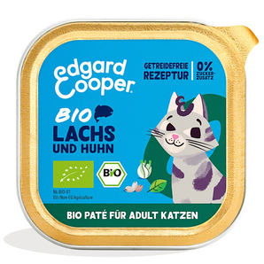 Edgard & Cooper Katze Bio Paté Lachs & Huhn mit Chiasamen