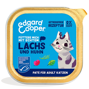 Edgard & Cooper Katze Paté Lachs & Huhn mit Cranberrys