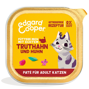 Edgard & Cooper Katze Paté Truthahn & Huhn mit Cranberrys