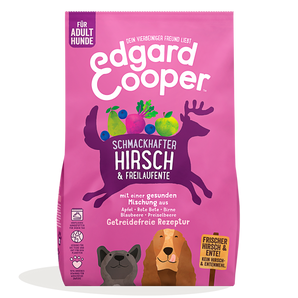 Edgard & Cooper Hund Adult Frisches Hirsch & Freilaufente mit Apfel