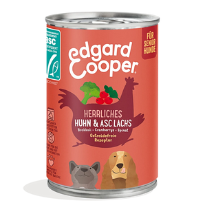 Edgard & Cooper Hund Senior Huhn & Lachs mit Brokkoli