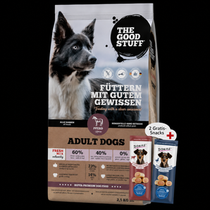 The Goodstuff Dog Adult Pferd+ 2 Gratis-Snacks