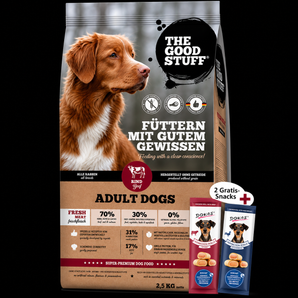The Goodstuff Dog Adult Rind+ 2 Gratis-Snacks