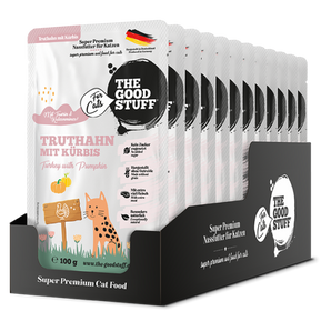 The Goodstuff Katze Truthahn mit Kürbis Pouch