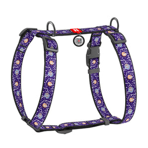 Hunde-H-Geschirr Collar WAUDOG Nylon "Rick and Morty 2" mit QR-Pass