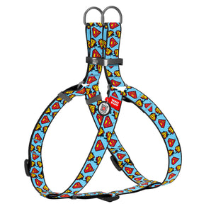 Hundegeschirr Collar WAUDOG Nylon "Superman" mit QR-Pass