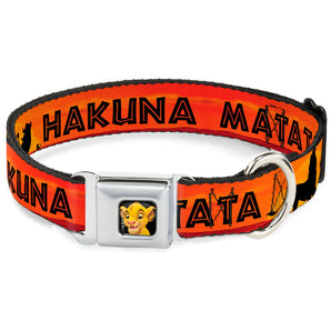 Buckle-Down Hundehalsband "Lion King: HAKUNA MATATA"