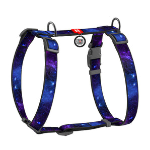 Hunde-H-Geschirr Collar WAUDOG Nylon "NASA21" mit QR-Pass