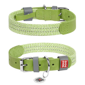 Halsbänder Collar WAUDOG Classic, Hellgrün