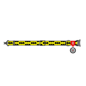 Halsbänder Collar Nylon WAUDOG "Batman Logo" mit QR-Pass