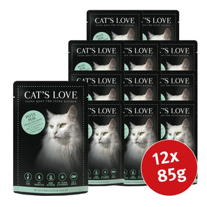 Cat's Love ADULT PUTE PUR mit Lachsöl & Katzengamander