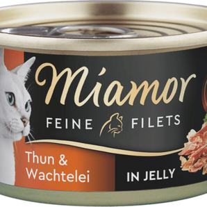 Miamor Feine Filets in Jelly Thun & Wachtelei