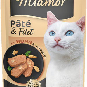 Miamor Pâté mit Huhn und Huhnfilet