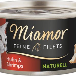 Miamor Feine Filets Naturelle Huhn+Shrimps