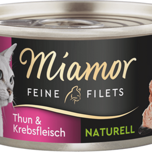 Miamor Feine Filets Naturelle Thunfisch+Krebsfleisch