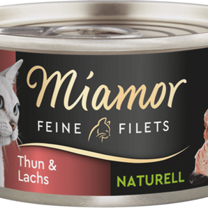 Miamor Feine Filets Naturelle Thunfisch+Lachs