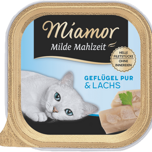 Miamor Milde Mahlzeit Geflügel Pur & Lachs