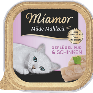 Miamor Milde Mahlzeit Geflügel Pur & Schinken