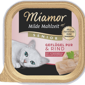 Miamor Milde Mahlzeit SENIOR Geflügel Pur & Rind