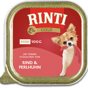 Rinti Gold MINI Rind & Perlhuhn