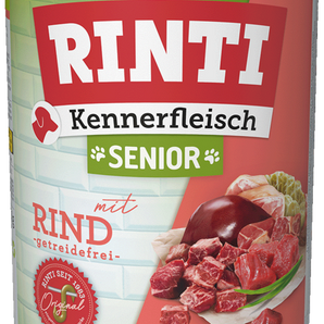 Rinti Kennerfleisch pur Dose Senior + Rind