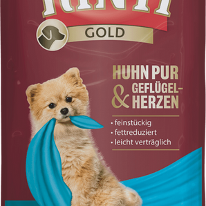 Rinti Gold Frischebeutel Huhn pur + Geflügelherzen