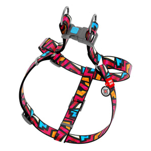 Hundegeschirr Collar WAUDOG Nylon "Graffiti" mit QR-Pass