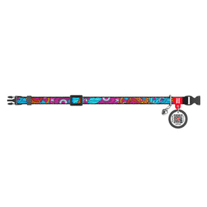 Katzenhalsband Collar Nylon WAUDOG "Summer" mit QR-Pass