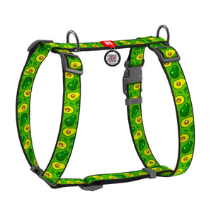 Hunde-H-Geschirr Collar WAUDOG Nylon "Avocado" mit QR-Pass