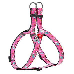 Hundegeschirr Collar WAUDOG Nylon "Unicorns" mit QR-Pass