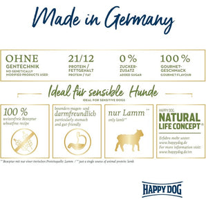 Happy Dog Sensible Neuseeland Lamm+Reis