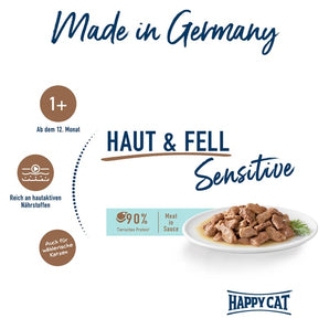 Happy Cat Meat in Sauce Sensitive Haut & Fell